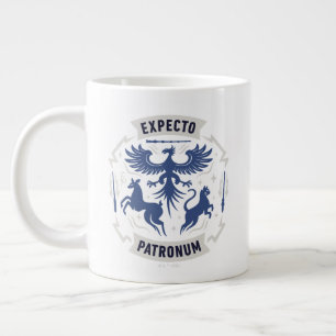 Expecto Patronum Vintage-Silhouetten-Grafik Jumbo-Tasse