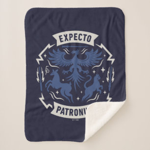 Expecto Patronum Vintage-Silhouetten-Grafik Sherpadecke