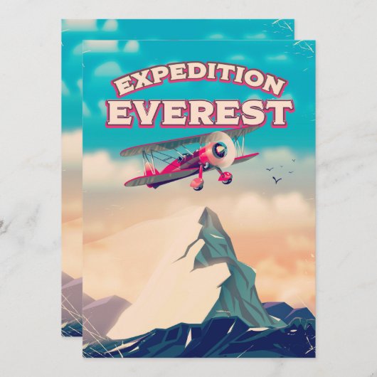 Expedition Everest Travel Poster (Vorne/Hinten)