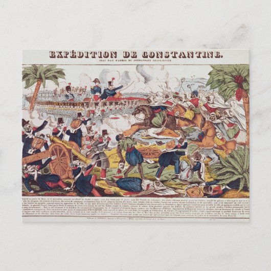 Expedition in Constantine Postkarte (Vorderseite)