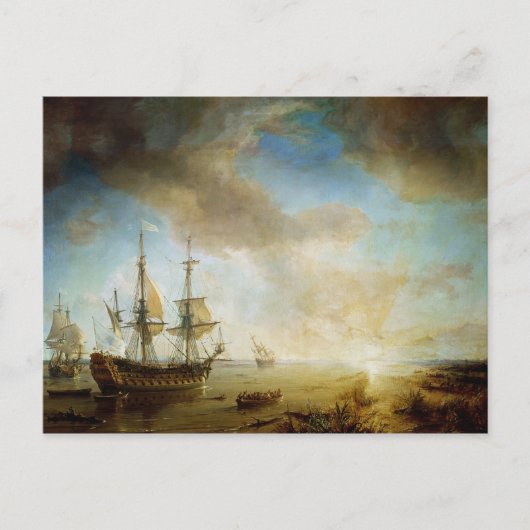 Expedition von Robert Cavelier de La Salle Postkarte (Vorderseite)