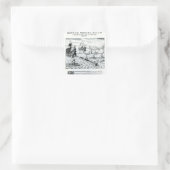 Expedition von Thomas Cavendish Quadratischer Aufkleber (Tasche)