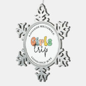 Expedition zu benutzerdefinierten Mädchen | Niedli Schneeflocken Zinn-Ornament (Rechts)