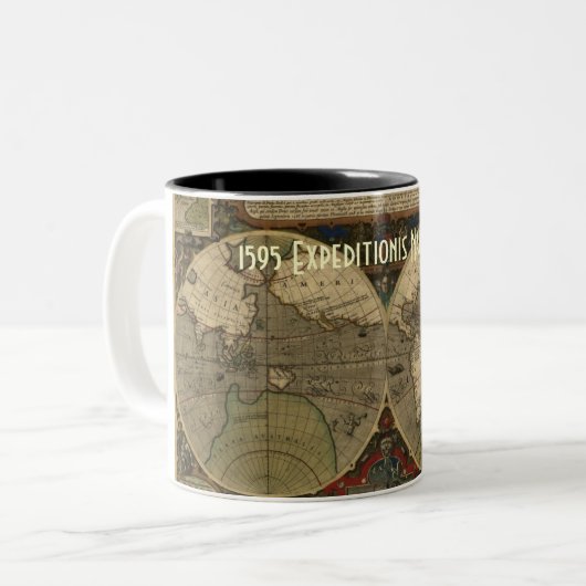 Expeditionis 1595 Nauticae Zweifarbige Tasse (Vorderseite Links)