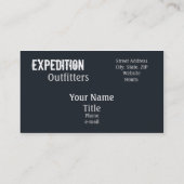 Expeditions Outfitters Business Card Visitenkarte (Rückseite)