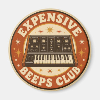 Expensive Beeps Club – Lustiger Synth Nerd Magnet