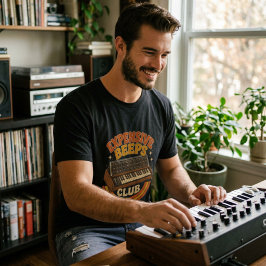 Expensive Beeps Club – Lustiges Synth Nerd T-Shirt