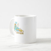 Expensive Vibe – Cool Retro Earth Character Design Kaffeetasse (Vorderseite Links)