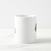 Expensive Vibe – Cool Retro Earth Character Design Kaffeetasse (Mittel)