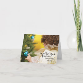 Experience the Holidays thru the Eyes of a Child Karte