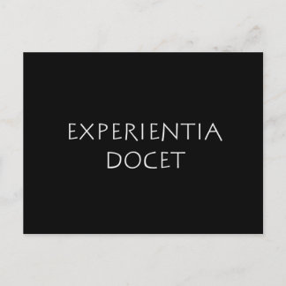 Experientia Docet Postkarte