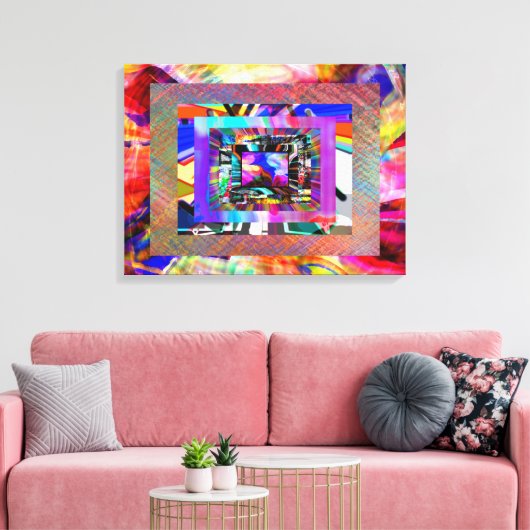 Experiment 2 leinwanddruck (Insitu (Wohnzimmer))