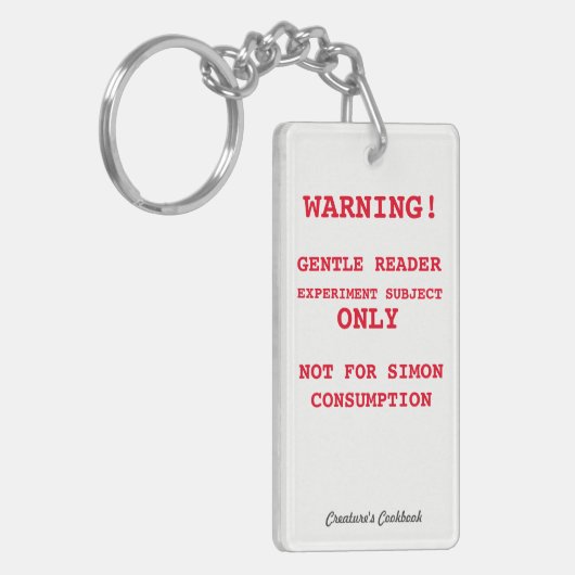 Experiment-abhängiger Schlüsselanhänger (Vorderseite links)