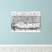 Experiment an Fröschen Leinwanddruck (Insitu (Holzboden))