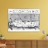 Experiment an Fröschen Leinwanddruck (Insitu (Wohnzimmer))