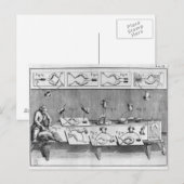 Experiment an Fröschen Postkarte (Vorne/Hinten)