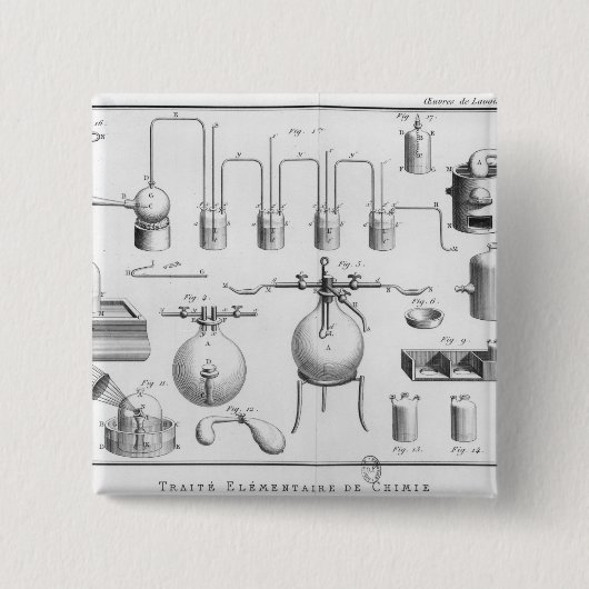 Experiment auf der Aufspaltung des Wassers Button (Vorderseite)