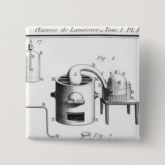 Experiment auf der Aufspaltung des Wassers Button (Vorderseite)