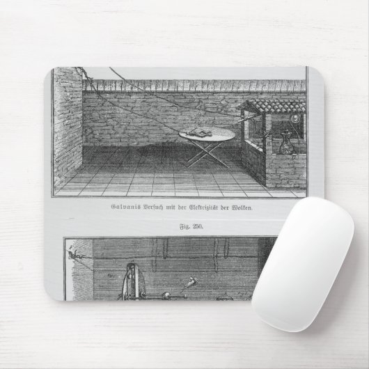 Experiment auf Fröschen durch Louis Galvani Mousepad (Mit Mouse)