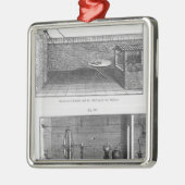 Experiment auf Fröschen durch Louis Galvani Silbernes Ornament (Links)