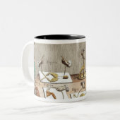 Experiment auf Fröschen Zweifarbige Tasse (Vorderseite Links)
