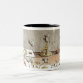 Experiment auf Fröschen Zweifarbige Tasse (Mittel)