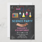 Experiment MAD WISSENSCHAFT GEBURTSTAG EINLADUNG (Vorderseite)