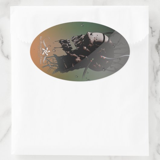 EXPERIMENT OVALER AUFKLEBER (Tasche)