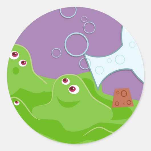 Experiment Runder Aufkleber (Vorderseite)