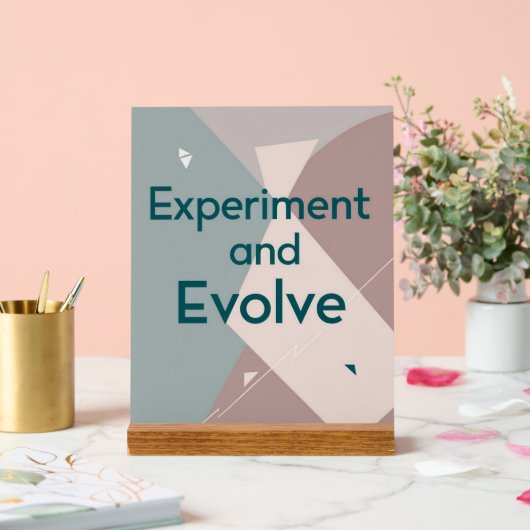 Experiment und Entwicklung Acrylschild (Hochzeit)