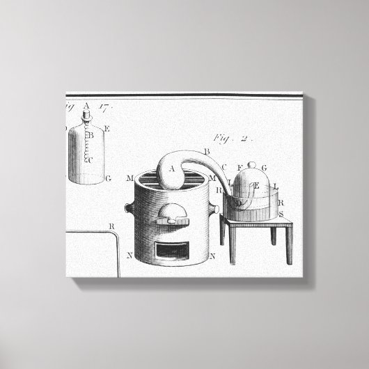 Experiment zur Zersetzung von Wasser Leinwanddruck (Vorderseite)