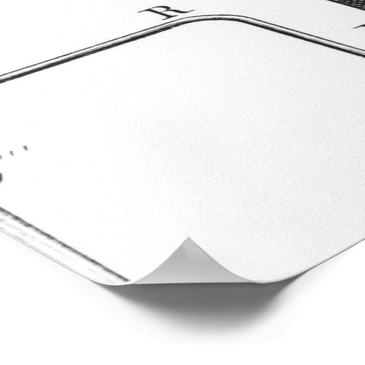 Experiment zur Zersetzung von Wasser Poster (Ecke)