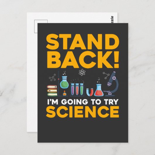 Experimente des Funny Chemistry Laboratory Science Postkarte (Vorne/Hinten)