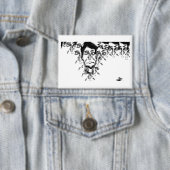 Experimentelle Cartoon-Kunst Button (Insitu)