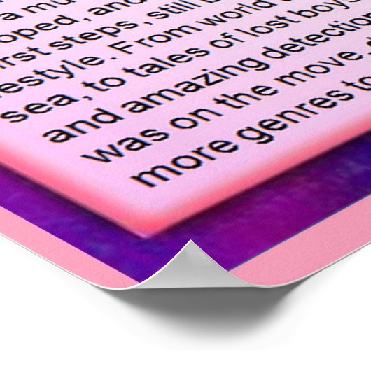 Experimentelle Genres Poster (Ecke)