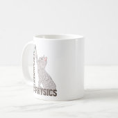 Experimentelle Physik Katze Kaffeetasse (Vorderseite Links)