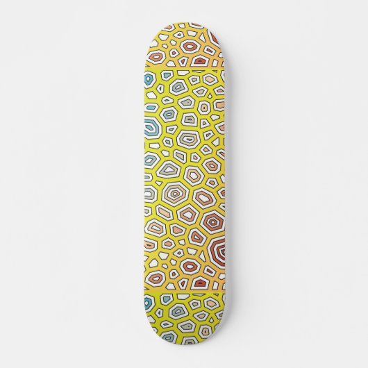 Experimentelles Muster 8 Skateboard (Vorne)