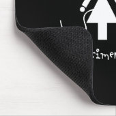 Experimentelles Wissenschaftler Schwarzes Mousepad (Ecke)