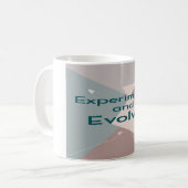 Experimentiere und entwickle dich weiter kaffeetasse (Vorderseite Links)