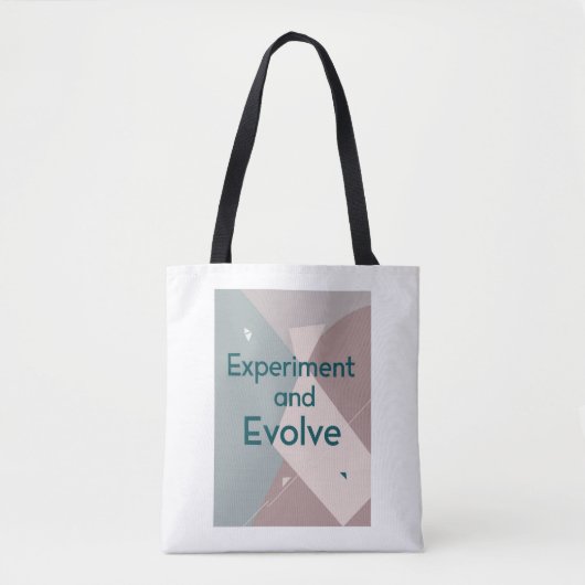 Experimentiere und entwickle dich weiter tasche (Vorderseite)