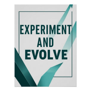 Experimentieren und entwickeln Option 2 Poster