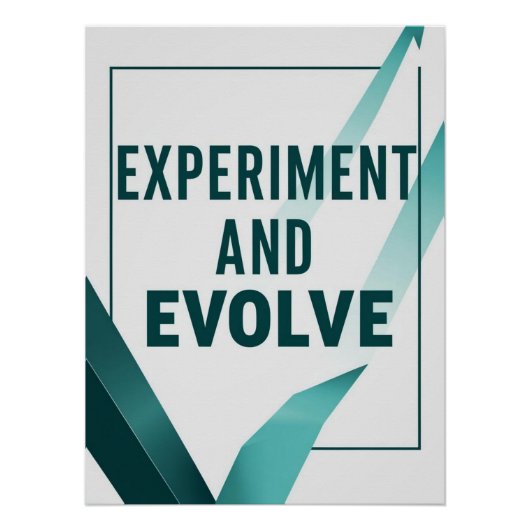 Experimentieren und entwickeln Option 2 Poster (Vorderseite)