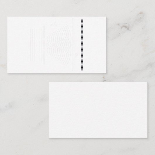 Experimentierphysik mit doppelter Slit Visitenkarte (Vorne/Hinten)