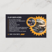 Expert Auto Repair, Car Service, Mechanic & Garage Visitenkarte (Rückseite)