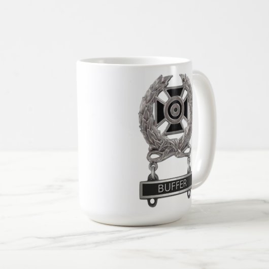 Expert Buffer Abzeichen Kaffeetasse (VorderseiteRechts)