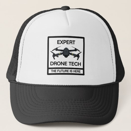 Expert Drone Tech™ Trucker-Mütze Truckerkappe (Vorderseite)