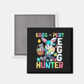 Expert Egg Funny Joke Hunter Osterfest Sonnenhungr Magnet (Vorderseite/Rückseite)