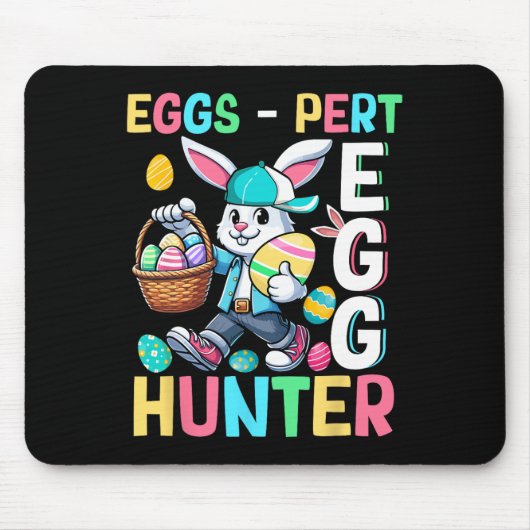 Expert Egg Funny Joke Hunter Osterfest Sonnenhungr Mousepad (Vorne)