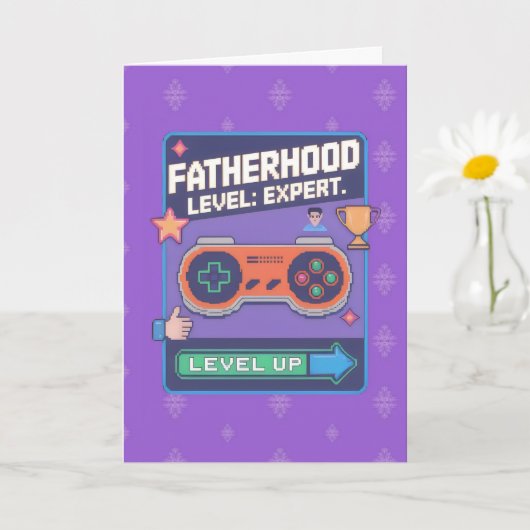 Expert - Retro Gamer Vater Karte (Kleine Pflanze)