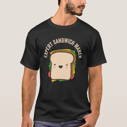Expert Sandwich Maker Sandwiches Fan Foodie Hoagie T-Shirt (Vorderseite)